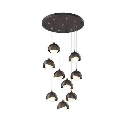 Brooklyn Standard Round Multi Light Pendant Light in Oil Rubbed Bronze/Bronze (Standard).