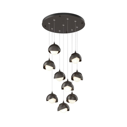 Brooklyn Standard Round Multi Light Pendant Light in Oil Rubbed Bronze/Dark Smoke (Standard).