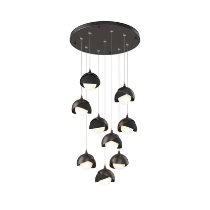 Brooklyn Standard Round Multi Light Pendant Light in Oil Rubbed Bronze/Black (Standard).