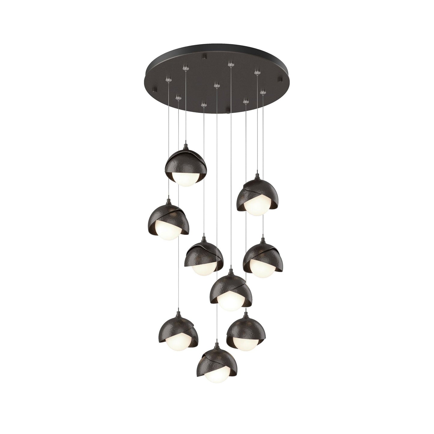 Brooklyn Standard Round Multi Light Pendant Light in Oil Rubbed Bronze/Oil Rubbed Bronze (Standard).