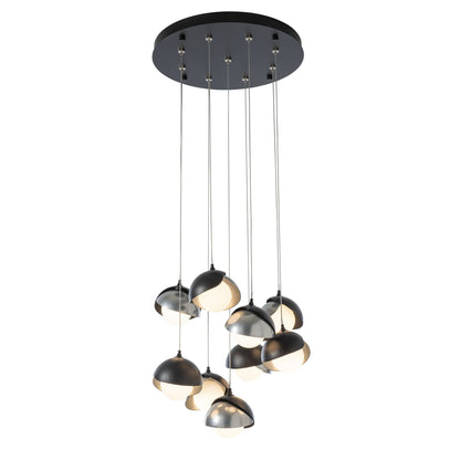 Brooklyn Standard Round Multi Light Pendant Light in Detail.
