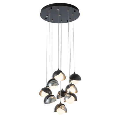 Brooklyn Standard Round Multi Light Pendant Light in Detail.