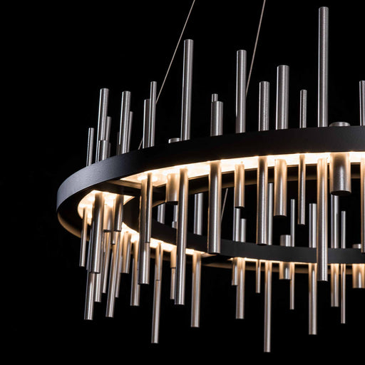 Cityscape Circular LED Pendant Light in Detail.