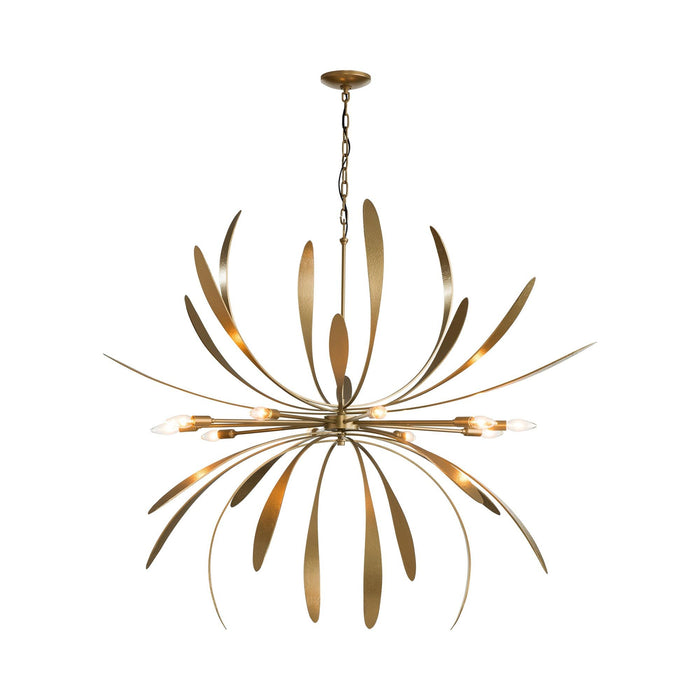 Dahlia Chandelier in Small/Soft Gold.