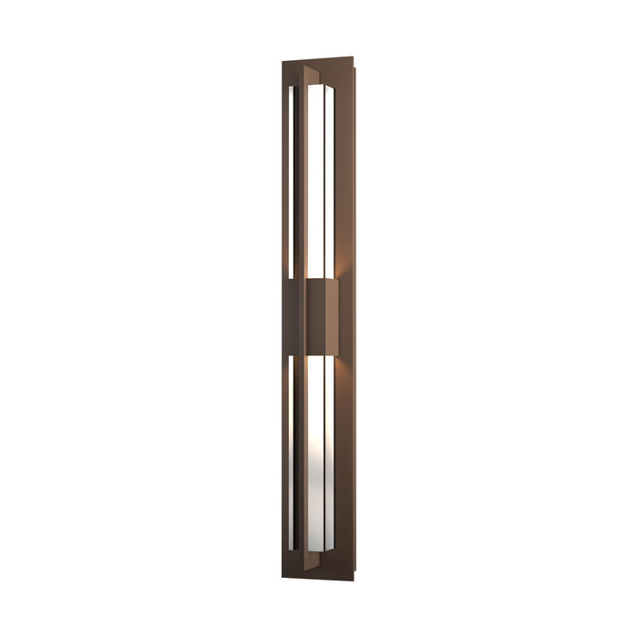 Double Axis Outdoor LED Wall Light in Small/Coastal Bronze.