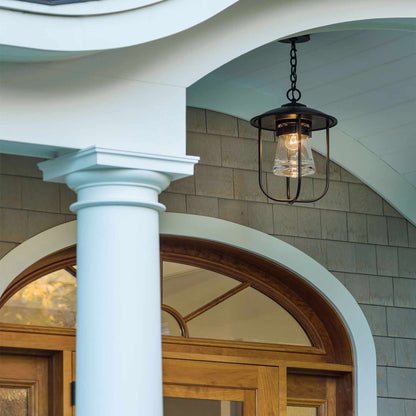 Erlenmeyer Outdoor Pendant Light in Detail.