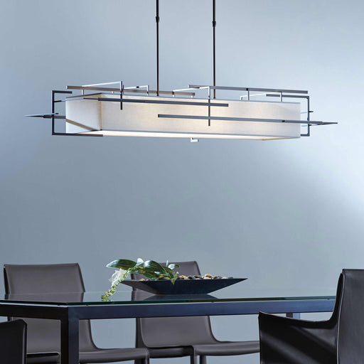 Etch Linear Pendant Light in dining room.