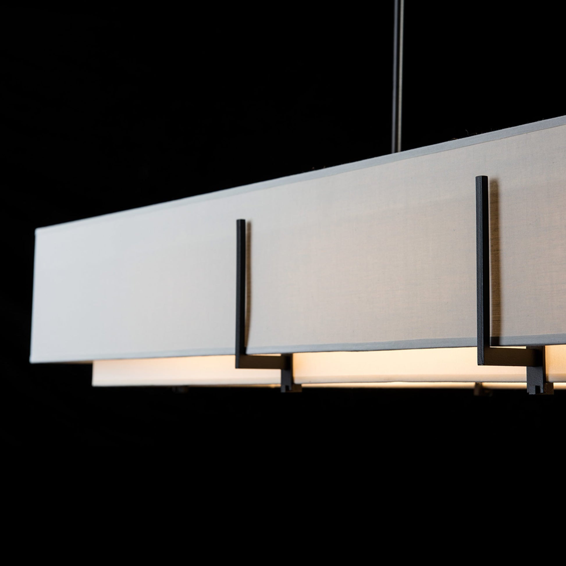 Exos Short Rectangular Pendant Light in Detail.