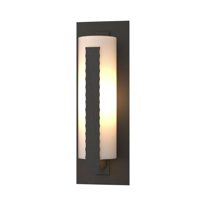 Forged Vertical Bars Outdoor Wall Light in Small/Incandescent/Coastal Natural Iron.