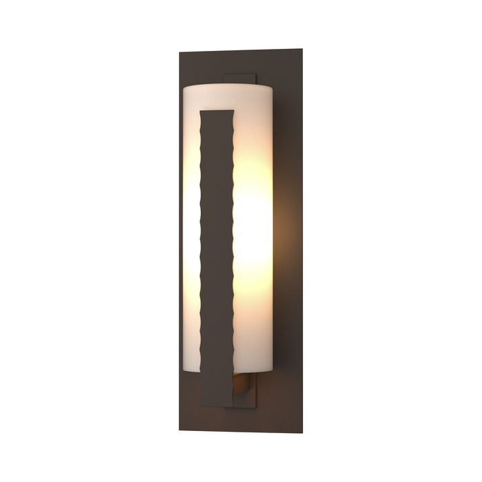 Forged Vertical Bars Outdoor Wall Light in Small/Incandescent/Coastal Bronze.