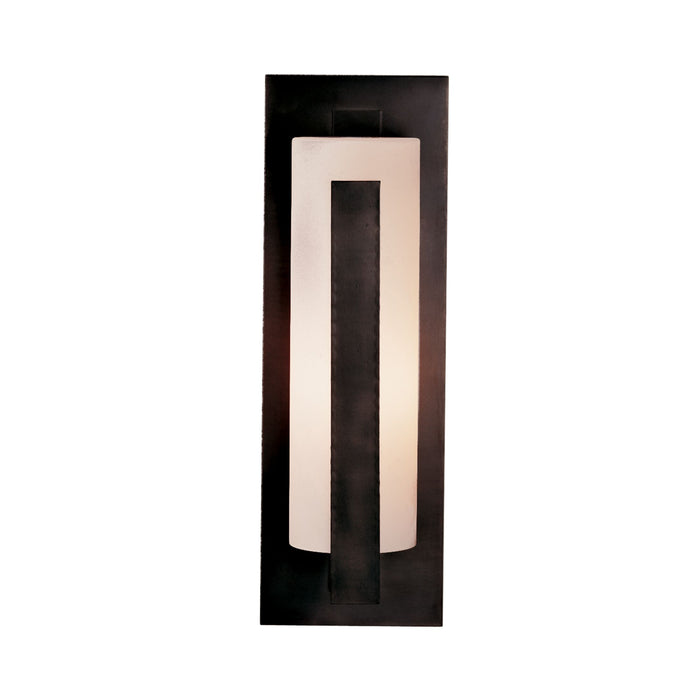 Forged Vertical Bars Outdoor Wall Light in Small/Incandescent/Coastal Dark Smoke.