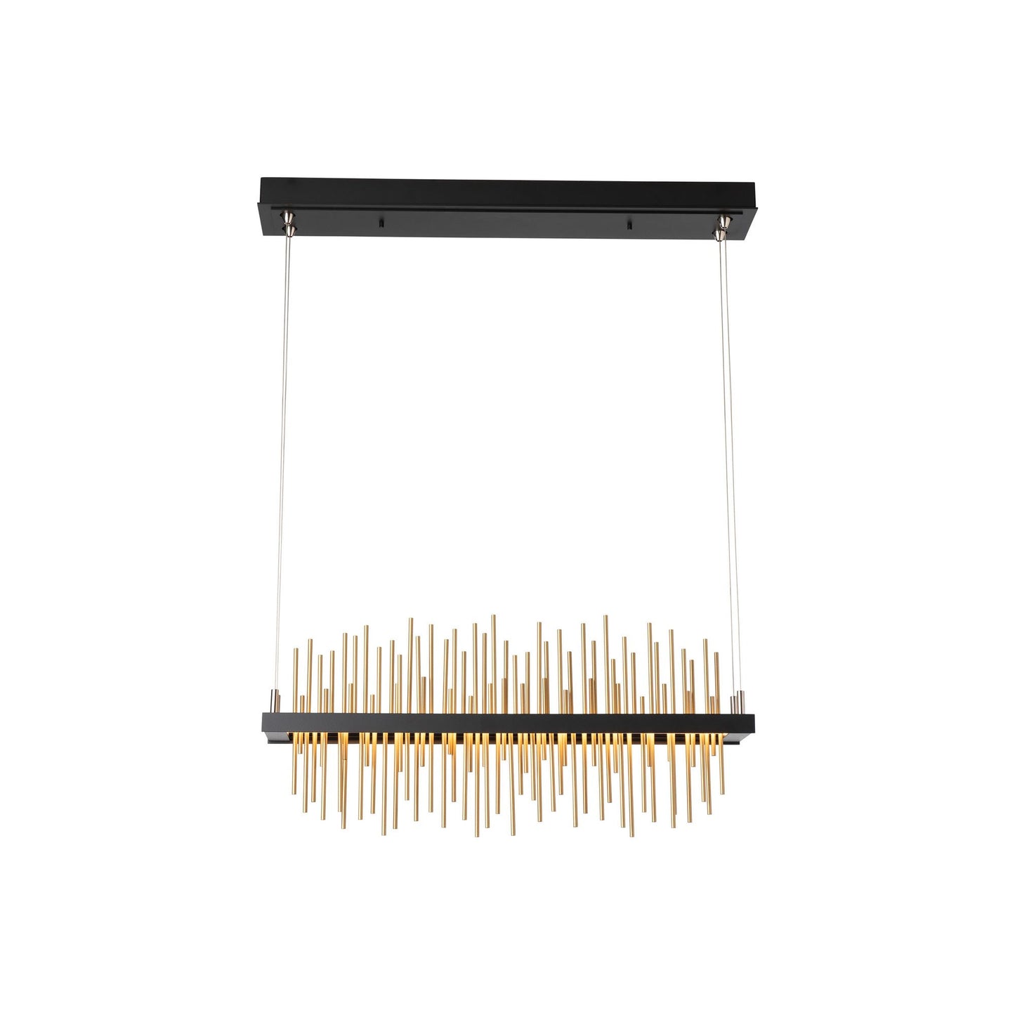 Gossamer LED Pendant Light in Medium/Standard/Mahogany/Gold.