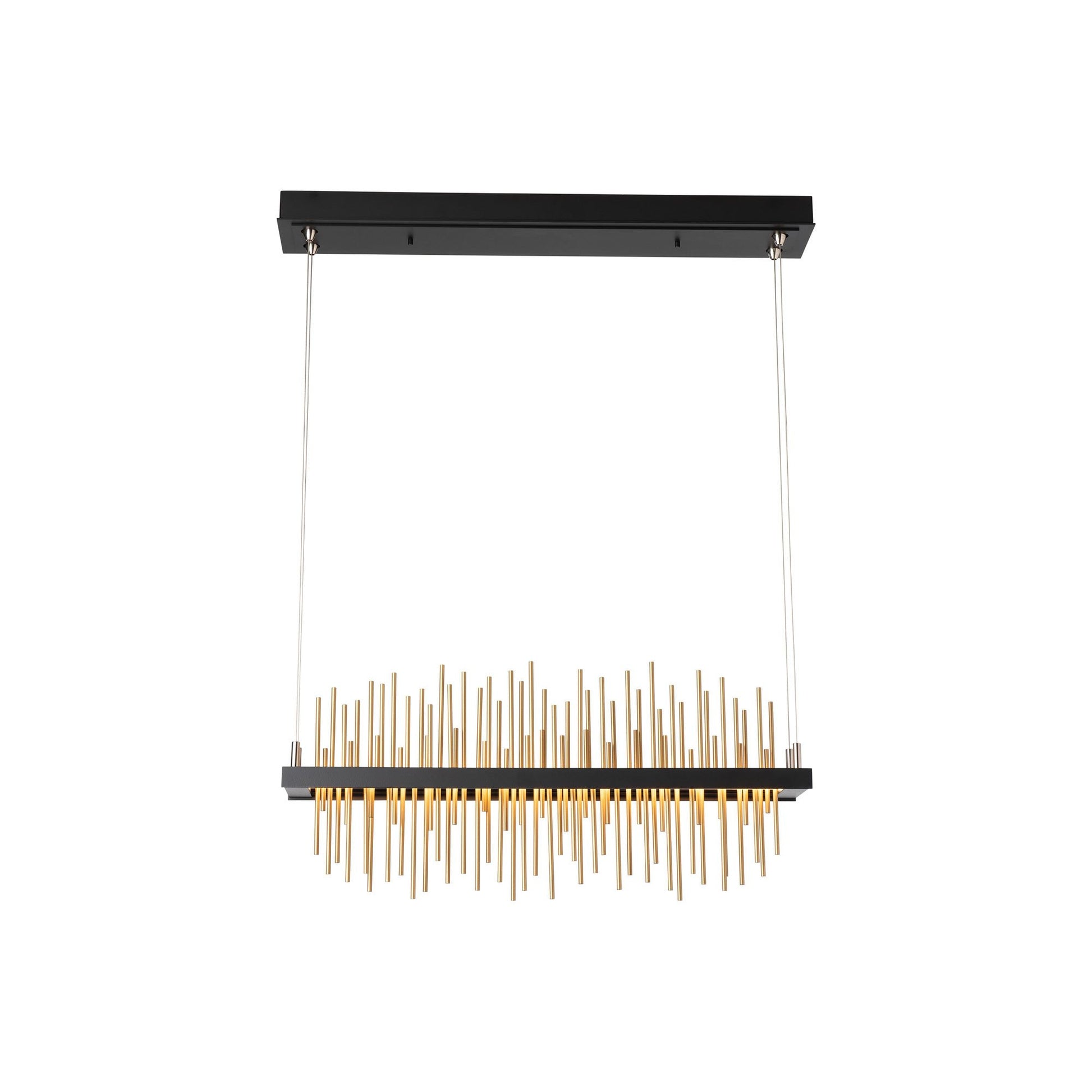 Gossamer LED Pendant Light in Medium/Standard/Mahogany/Gold.