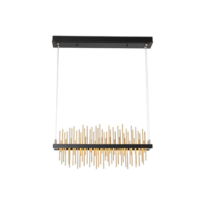 Gossamer LED Pendant Light in Medium/Standard/Mahogany/Gold.