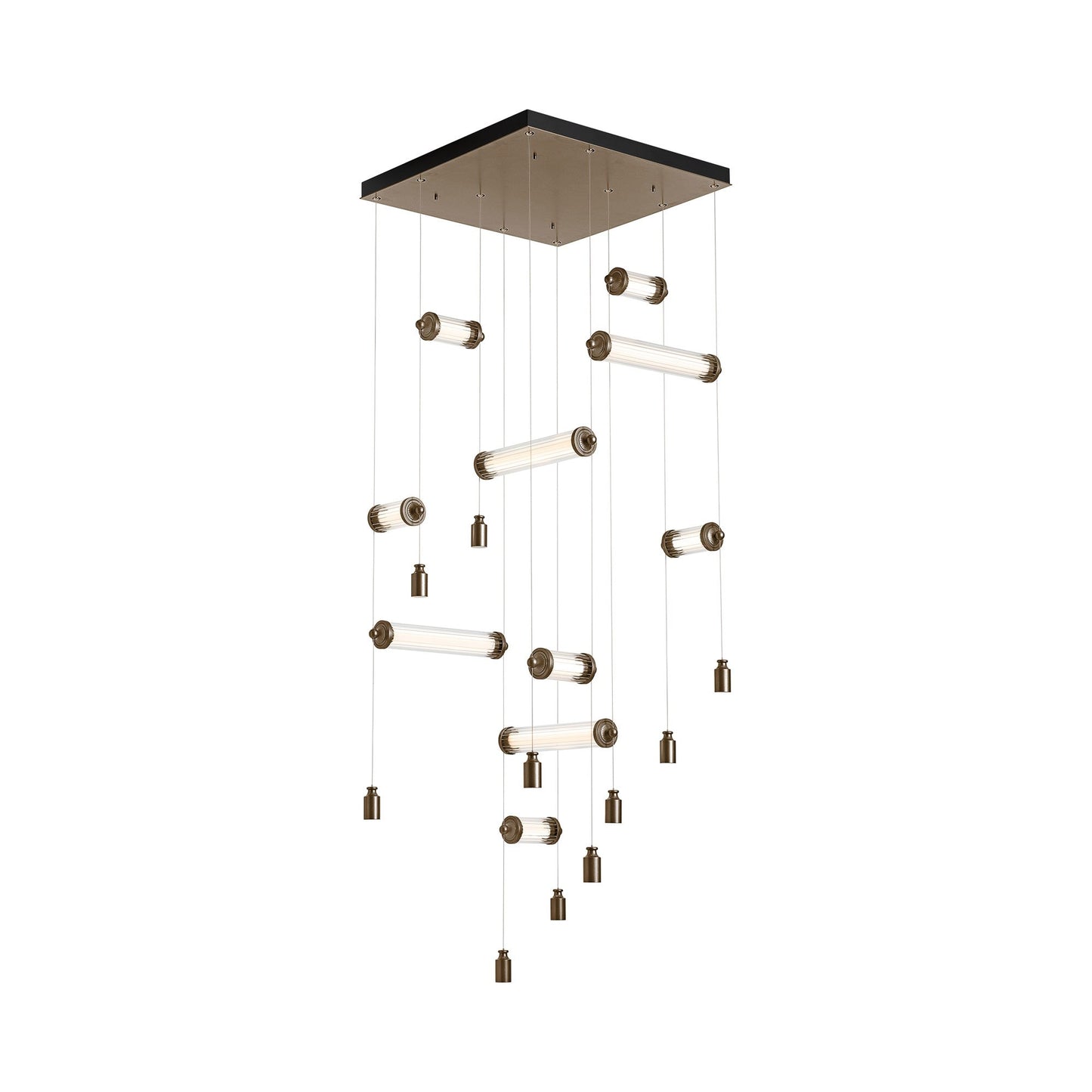 Libra LED Pendant Light in Bronze.