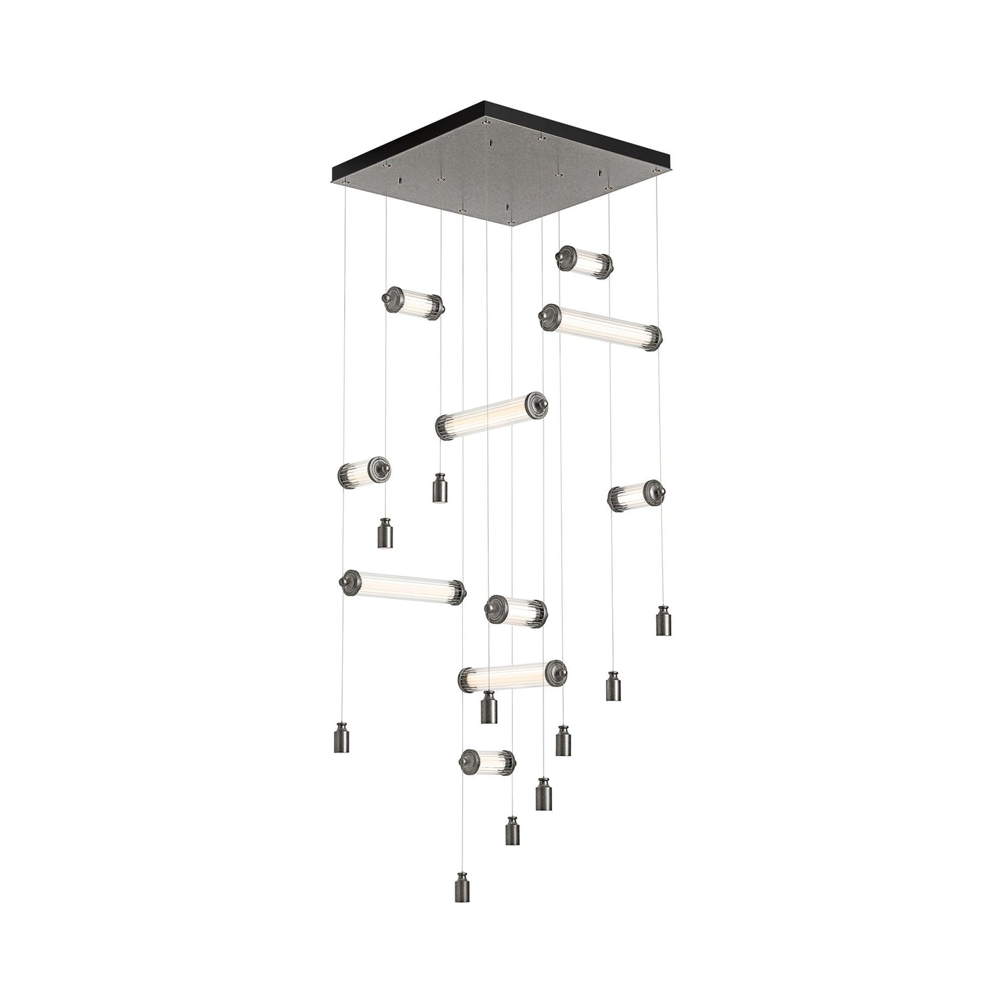 Libra LED Pendant Light in Natural Iron.