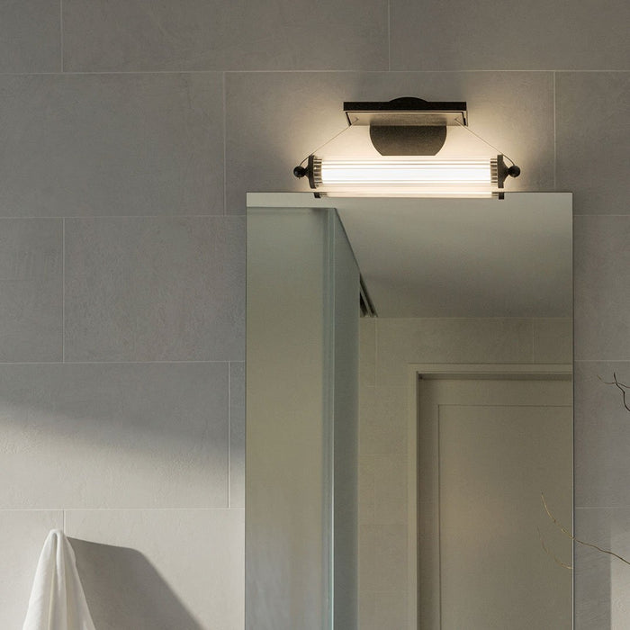 Libra LED Wall Light in bathroom.