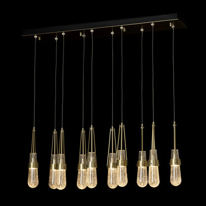 Link Rectangular LED Multi Light Pendant Light in Detail.