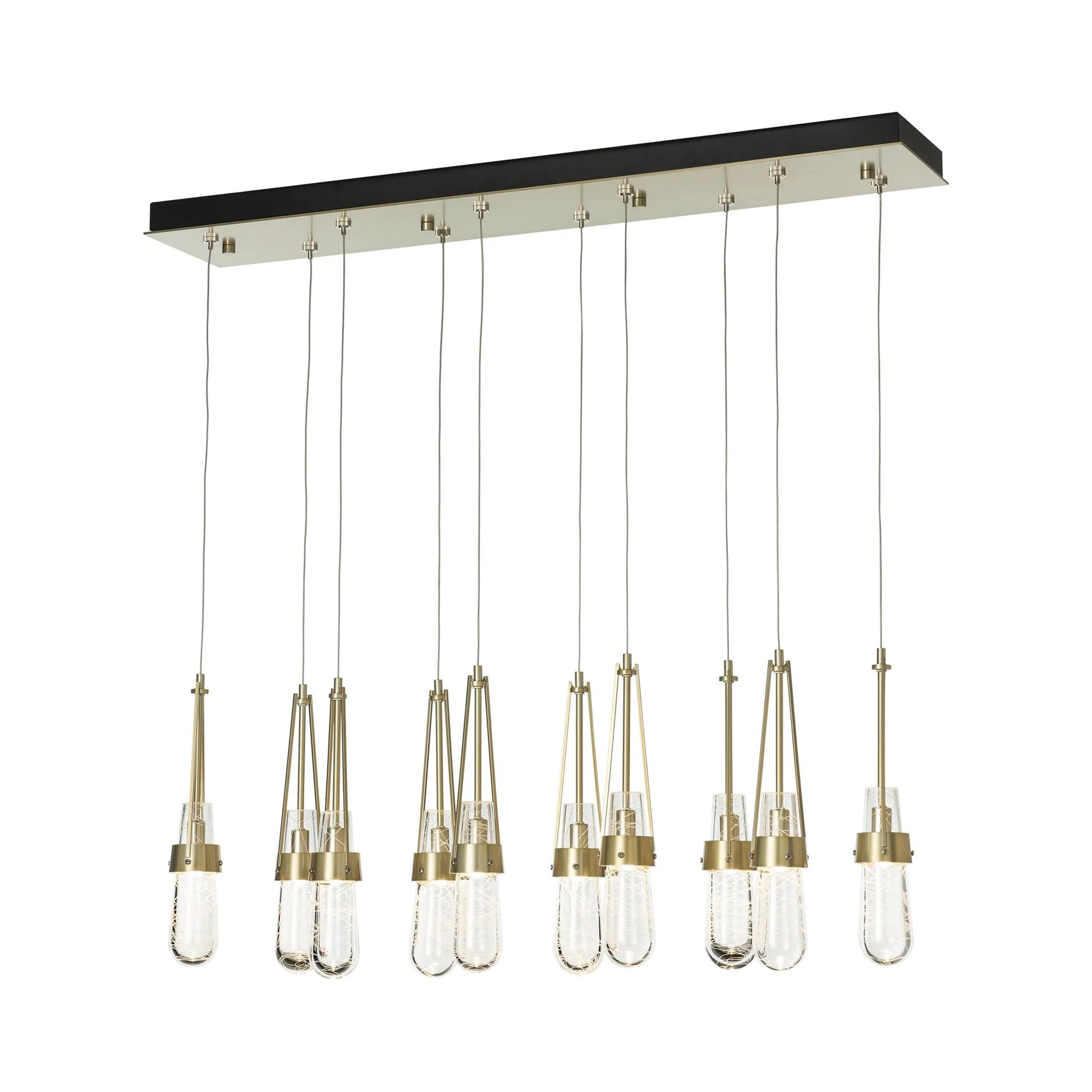 Link Rectangular LED Multi Light Pendant Light in Detail.