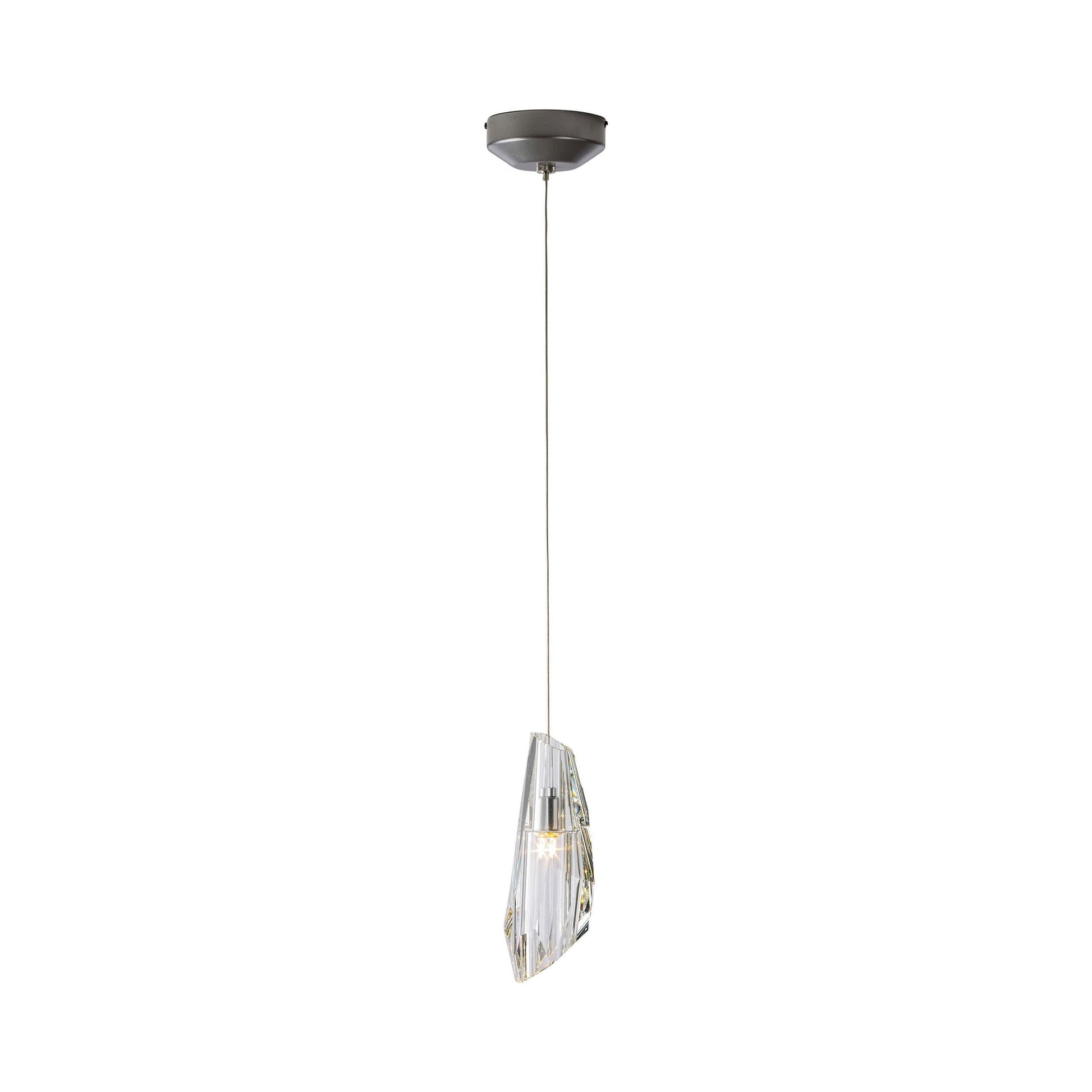 Luma Mini Pendant Light in Vintage Platinum/Single.