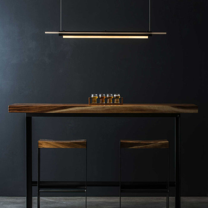 Plank 139920 LED Pendant Light in dining room.