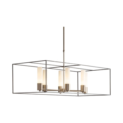 Portico Opal Glass Pendant Light in Detail.