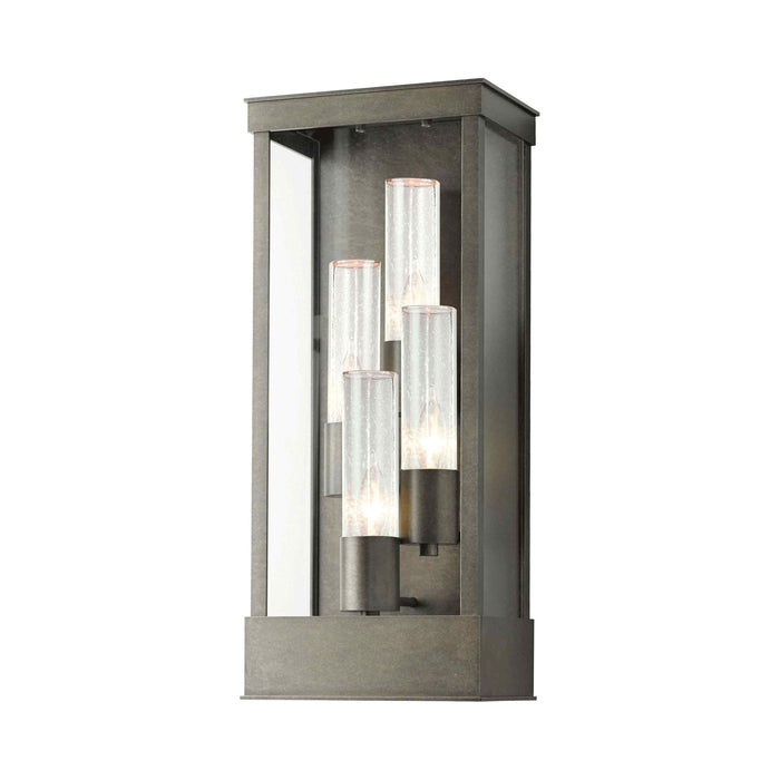 Portico Outdoor Wall Light in Seeded Clear Glass (4-Light).