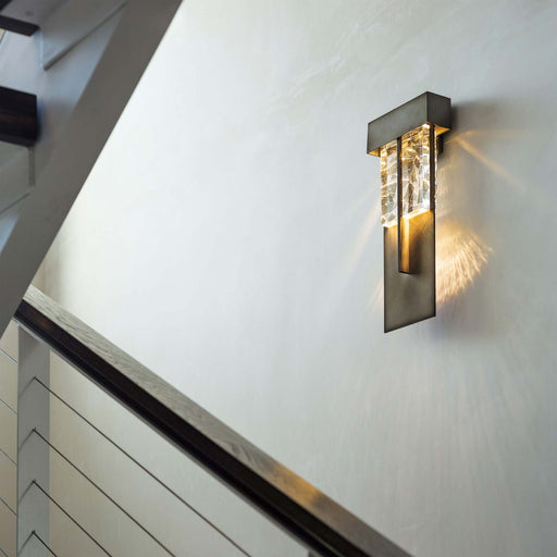 Shard Outdoor LED Wall Light in stairs.