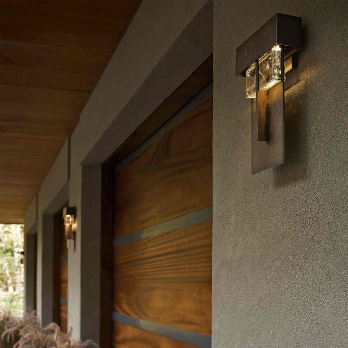 Shard Outdoor LED Wall Light in Outdoor Area.