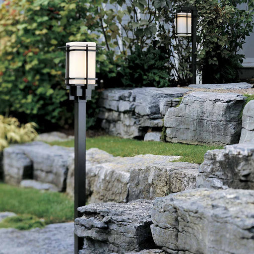 Tourou Outdoor Post Light in Outside Area.