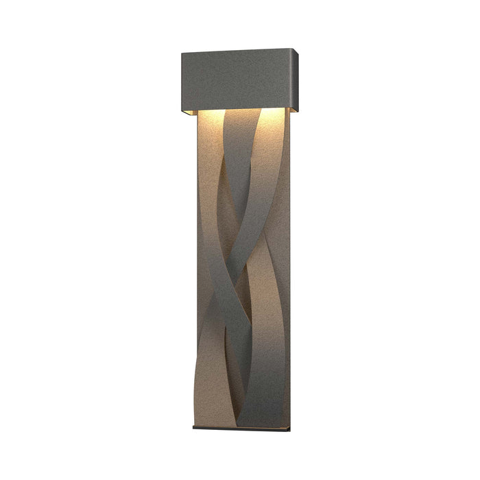 Tress LED Outdoor Wall Light in Small/Coastal Natural Iron.