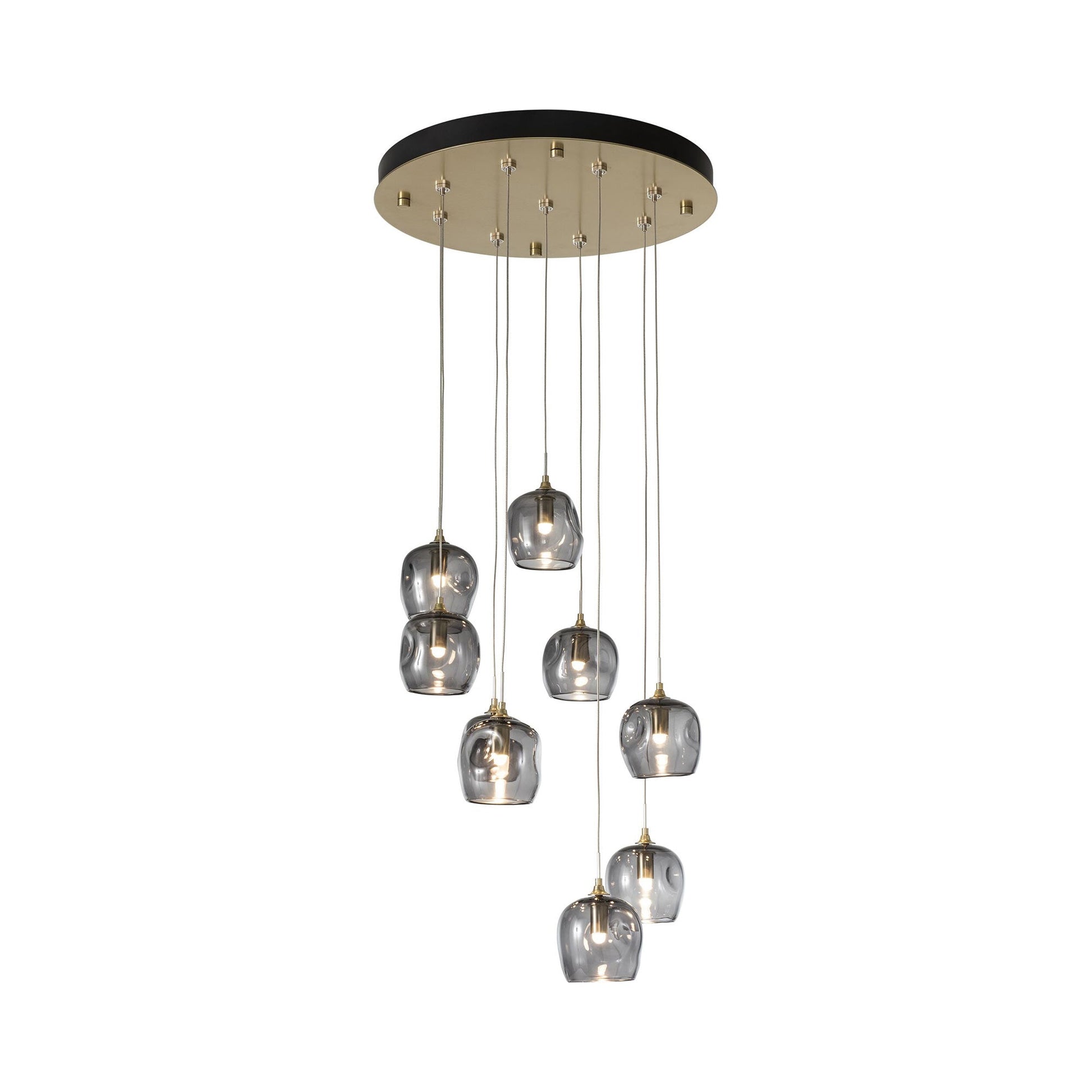 Ume Round LED Multi Light Pendant Light in Detail.