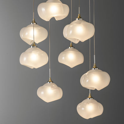 Ume Round LED Multi Light Pendant Light in Detail.