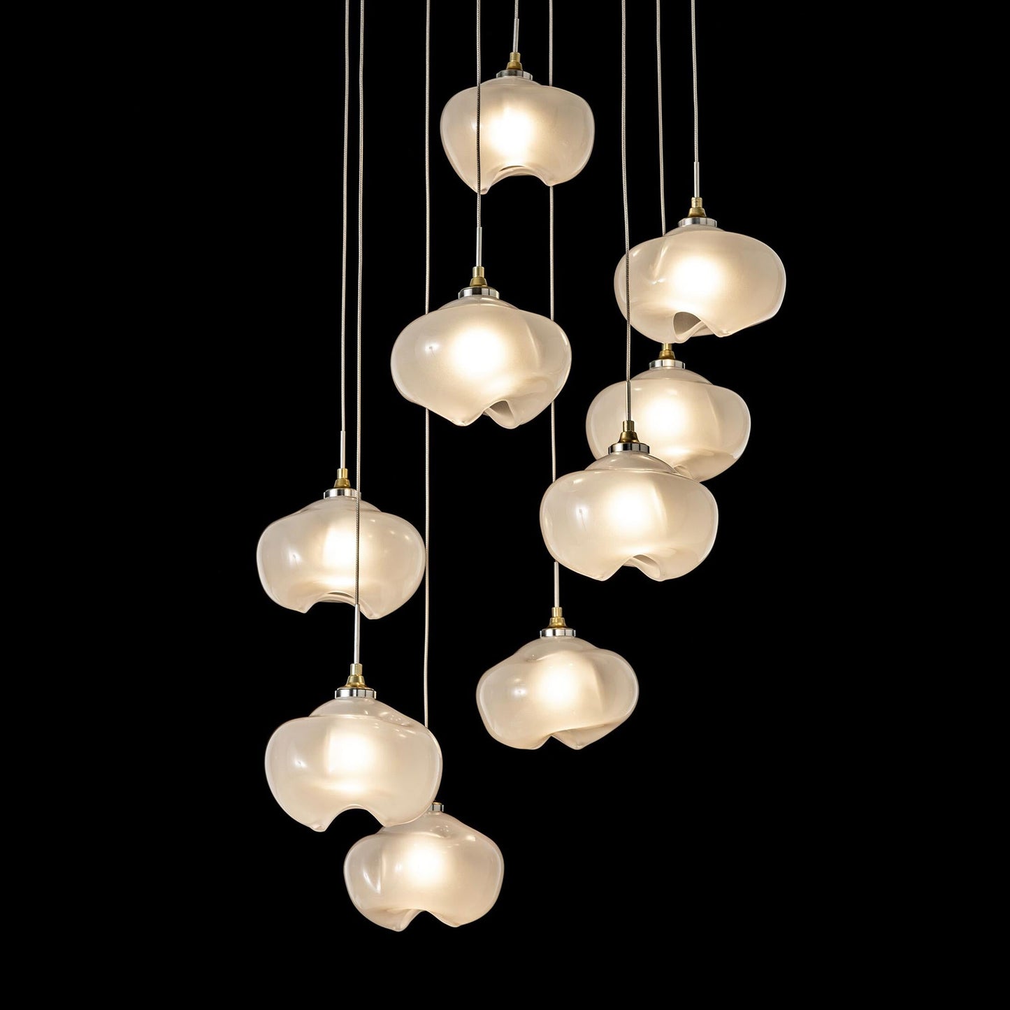 Ume Round LED Multi Light Pendant Light in Detail.