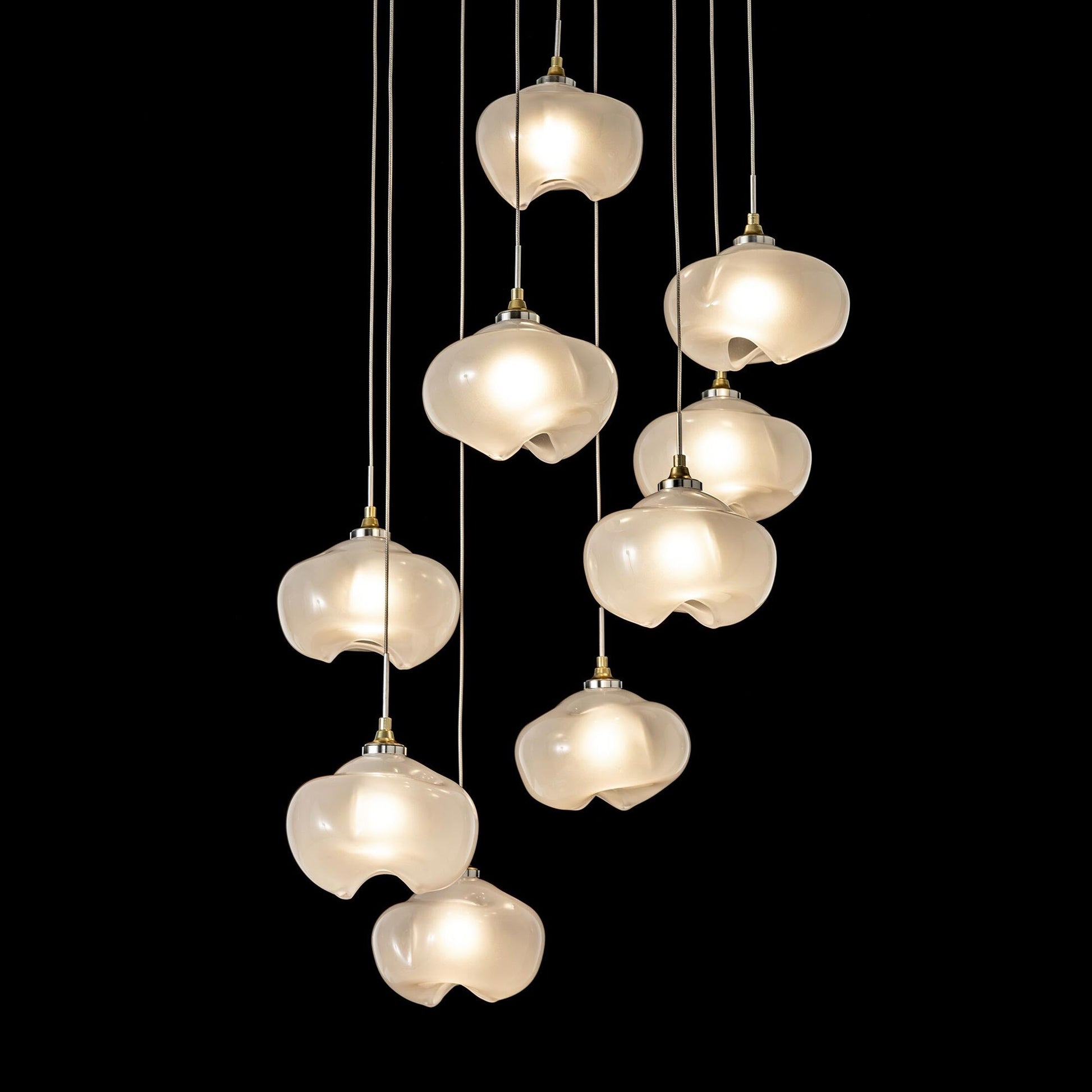 Ume Round LED Multi Light Pendant Light in Detail.