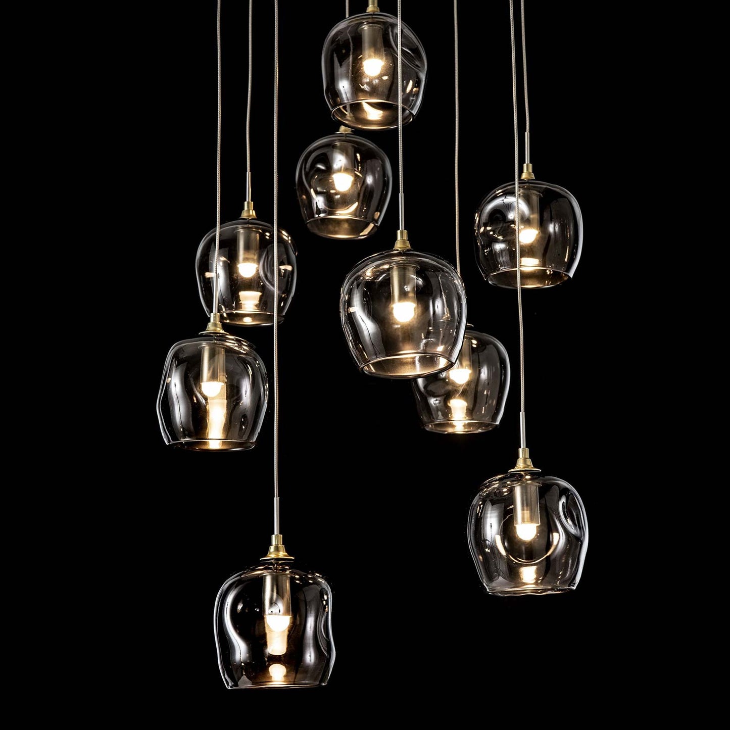 Ume Round LED Multi Light Pendant Light in Detail.
