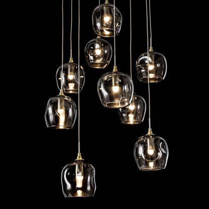Ume Round LED Multi Light Pendant Light in Detail.