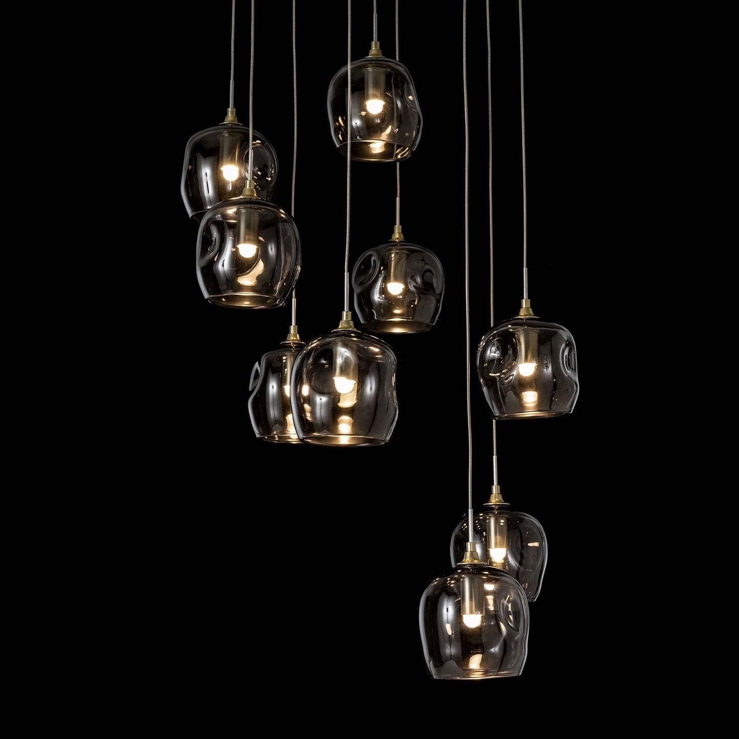 Ume Round LED Multi Light Pendant Light in Detail.