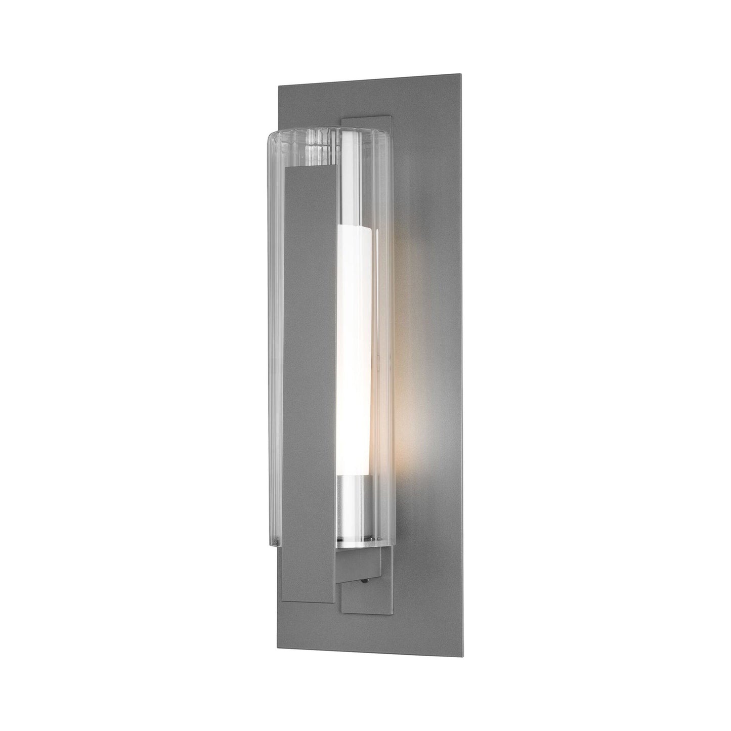 Vertical Bar Outdoor Wall Light in Coastal Burnished Steel (Medium).