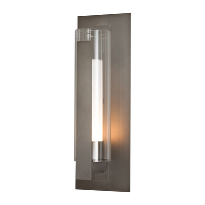 Vertical Bar Outdoor Wall Light in Coastal Dark Smoke (Large).