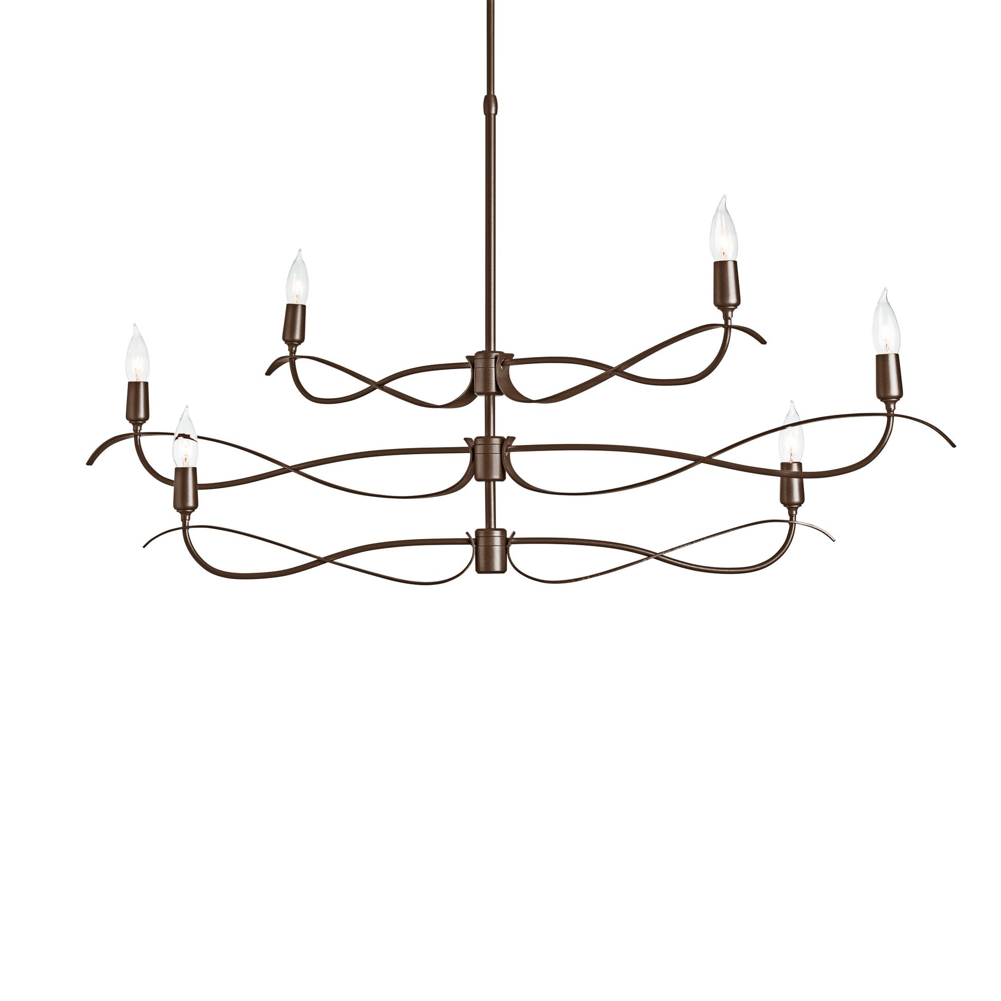 Willow Pendant Light in 14-Inch/Bronze/Short.