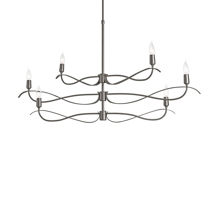 Willow Pendant Light in 14-Inch/Natural Iron/Short.