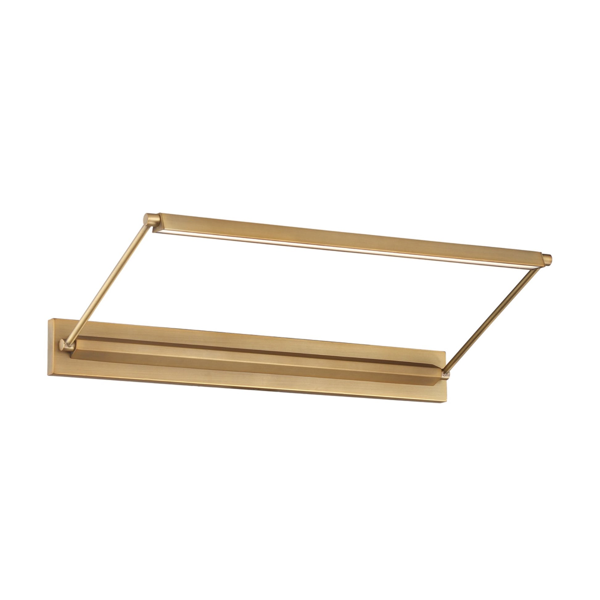 Hudson LED Picture Light in Aged Brass (Medium).