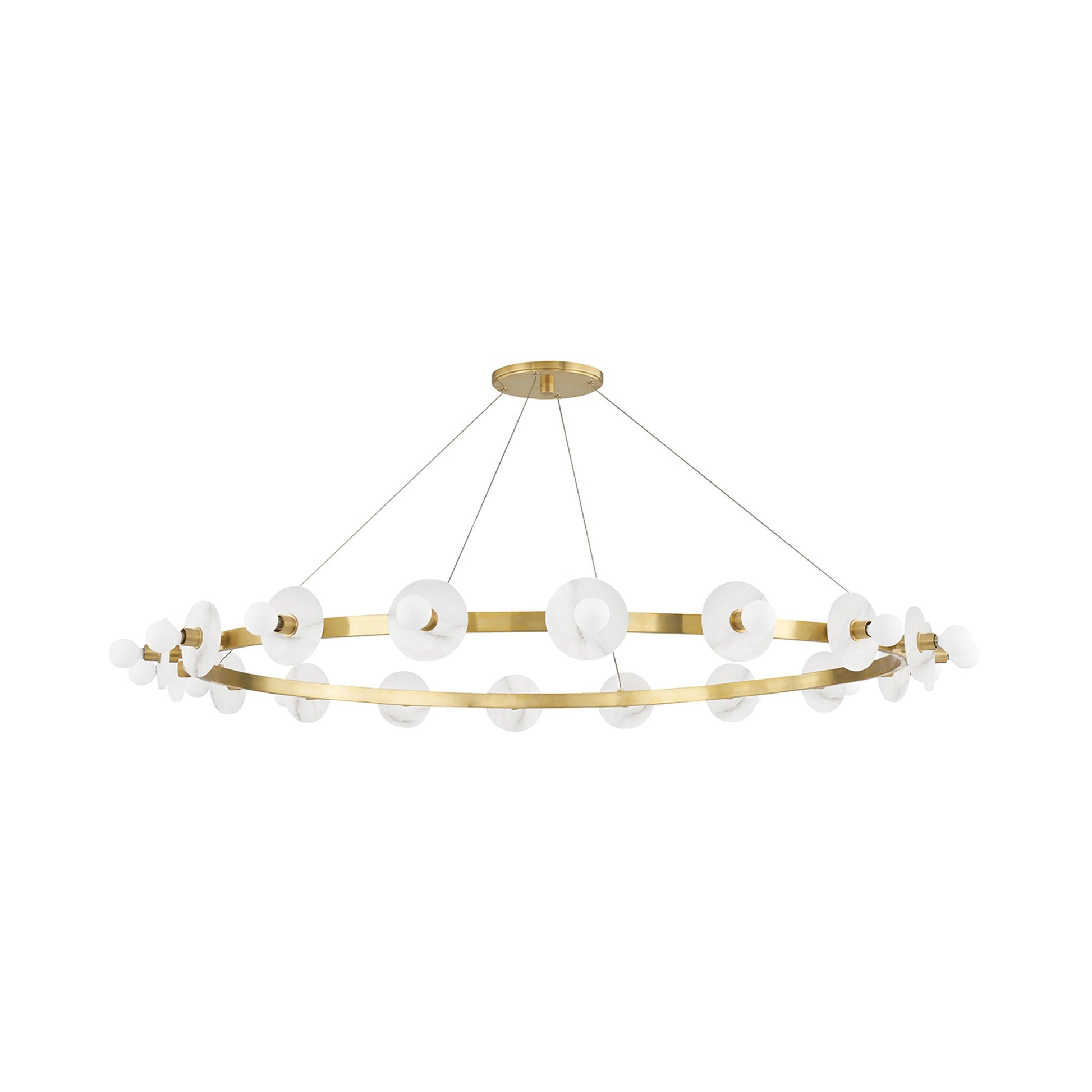 Austen Chandelier in Aged Brass (18-Light).