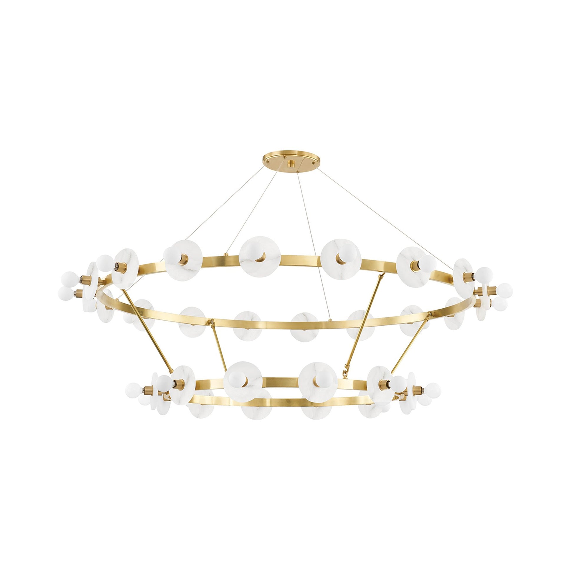 Austen Chandelier in Aged Brass (30-Light).