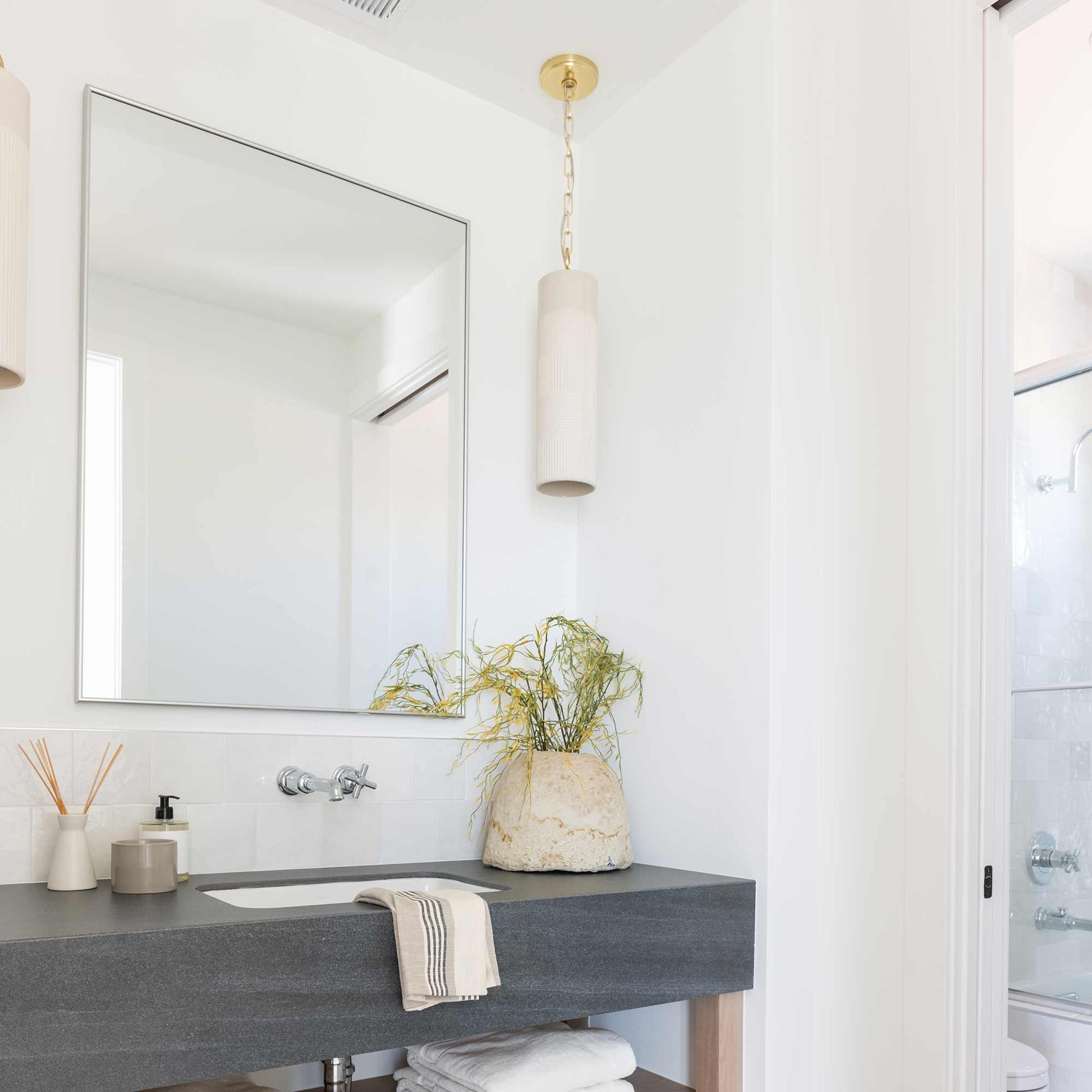 Brooklyn Pendant Light in bathroom.