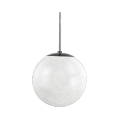 Burlington Pendant Light in Large/Black Nickel.