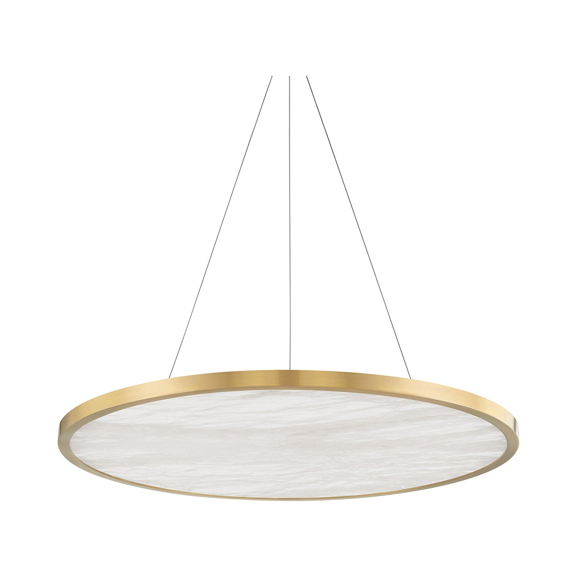 Eastport LED Pendant Light in Aged Brass (Large).