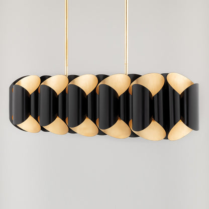 Banks Linear Pendant Light in Detail.