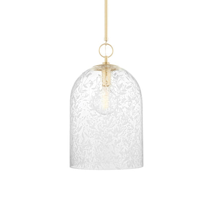 Belleville Pendant Light in Aged Brass (Large).